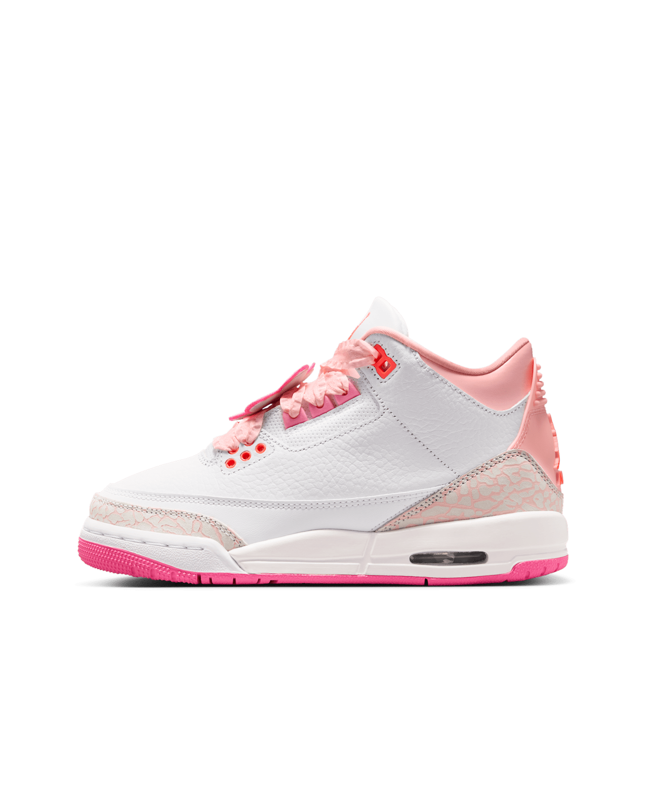NIKE公式】ジュニア エア ジョーダン 3 'White and Pink Bloom